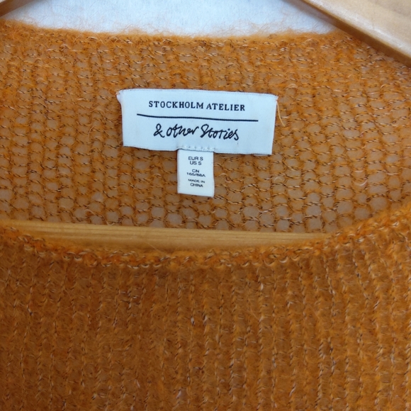 & other stories oversized mohair orange sweater NWOT! - Picture 4 of 15